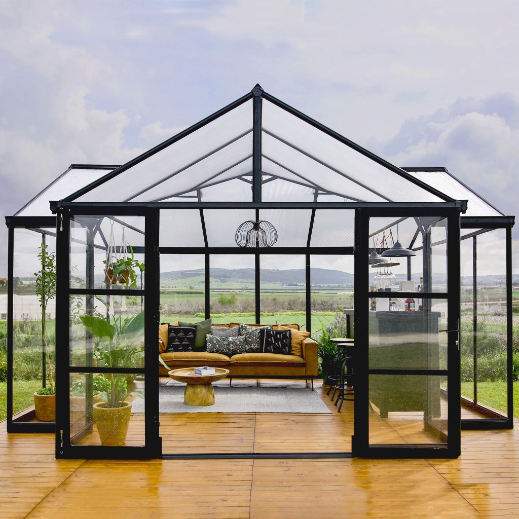 Palram Canopia Triomphe Chalet 12' x 15' Greenhouse and Solarium w