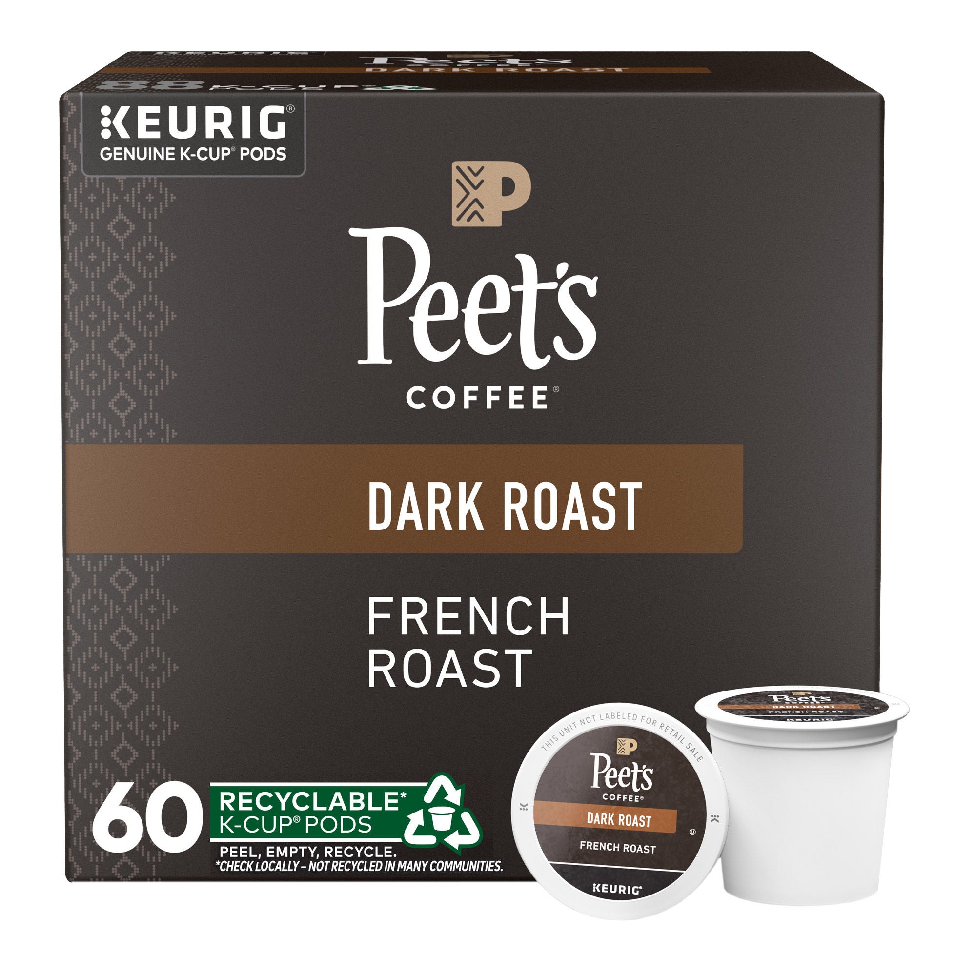 Peet's Coffee French Roast K-Cup Coffee Pods, 60-count | Costco