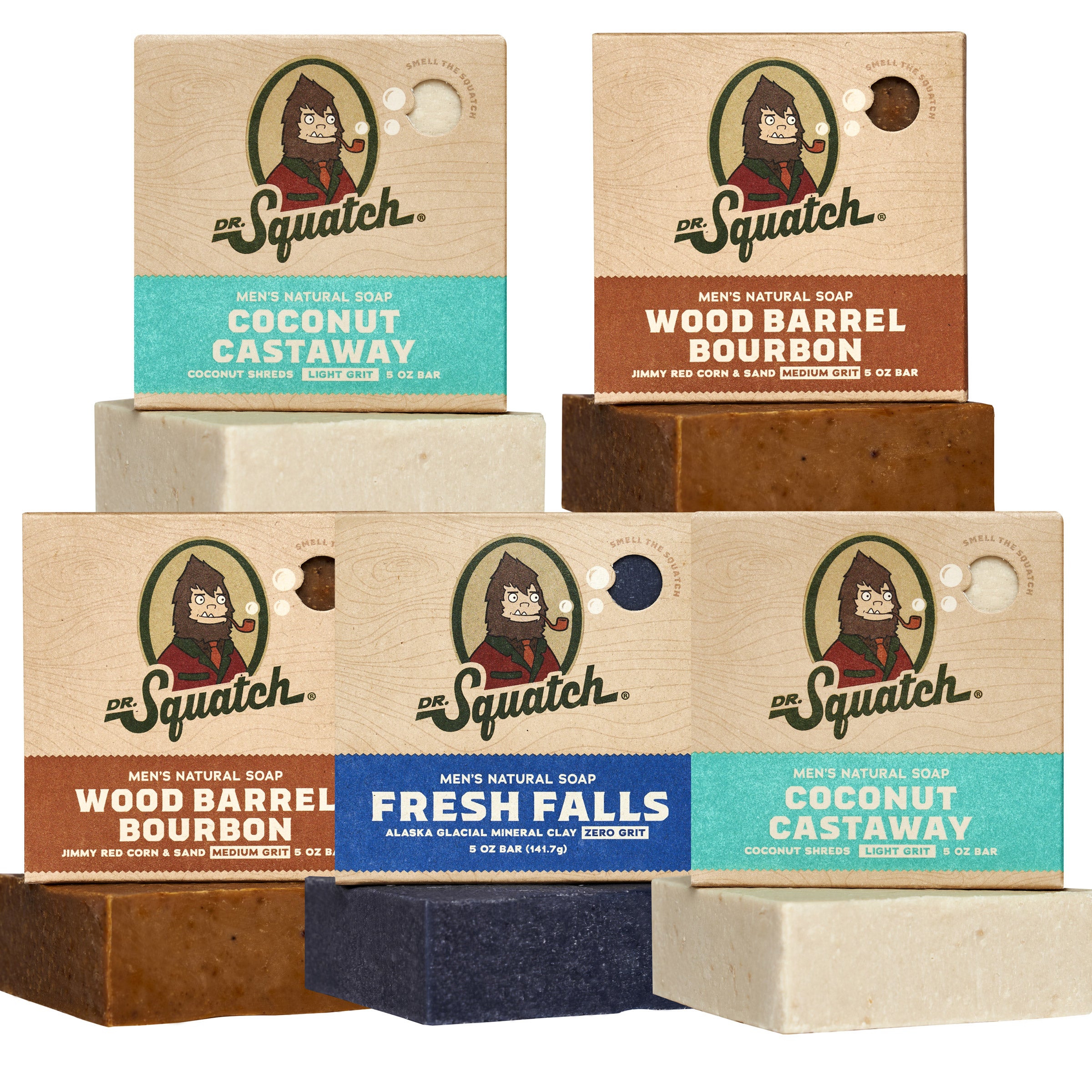 Dr Squatch Men's Natural Bar Soap, 5 oz, 5-pack | Costco