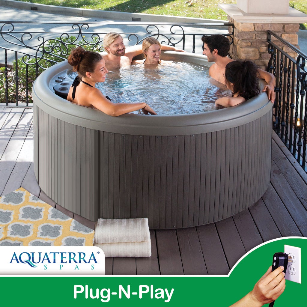 Aquaterra Spas Newporter 3.0 22-jet, 5-person Spa, Plug-N-Play