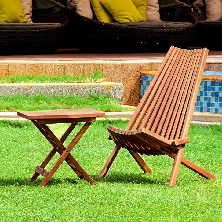 Melino Wooden Folding Table | Costco