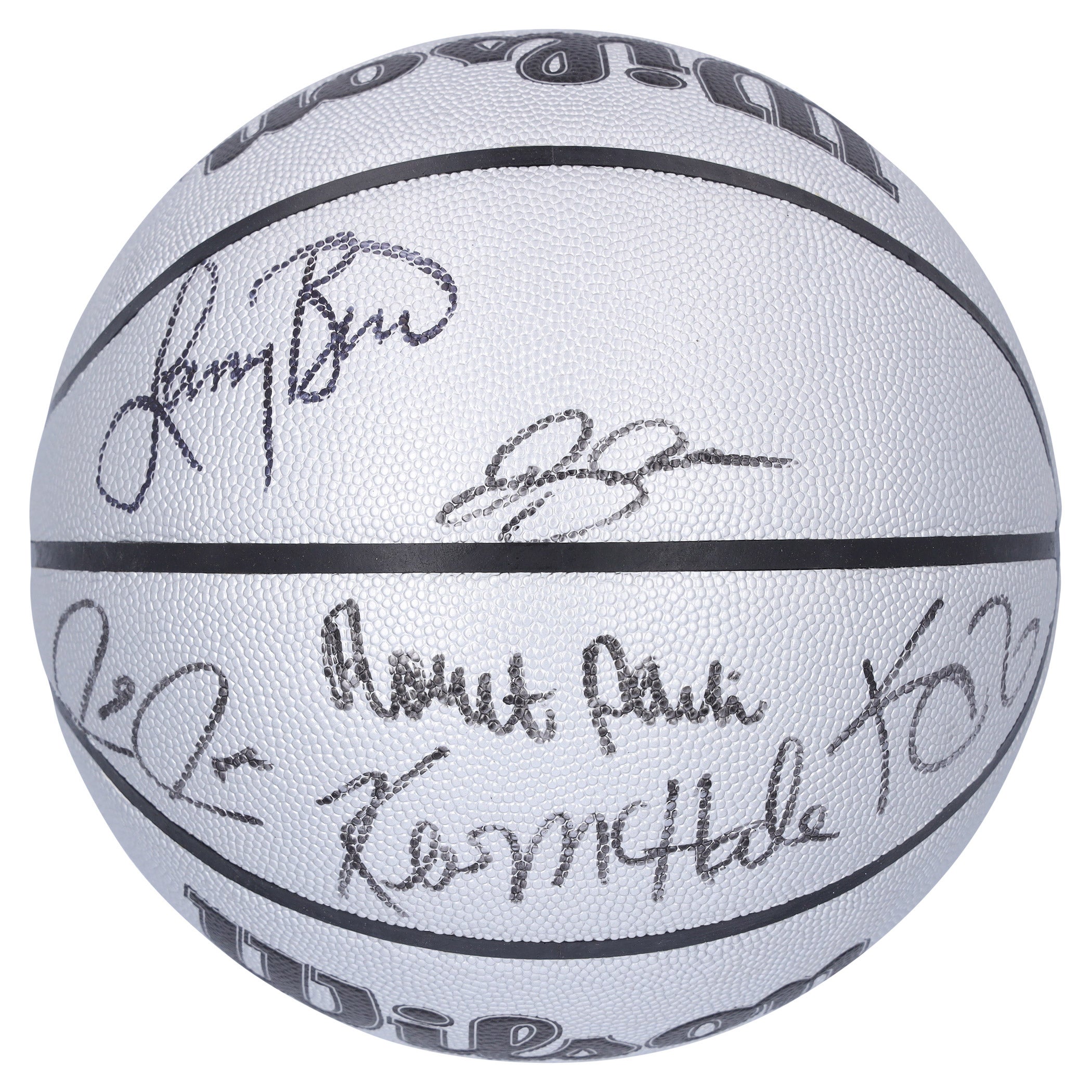 2023 WBCチャンピオン純銀 Boston Celtics Legends Multi-Signed Wilson 75th Anniversary Logo