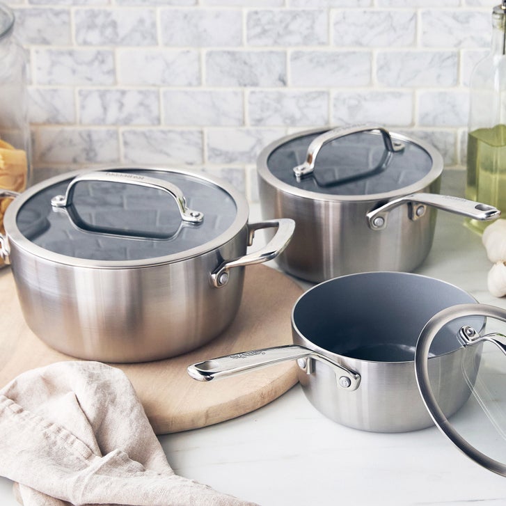 GreenPan GP3 Stainless Steel 6-piece Set | Costco