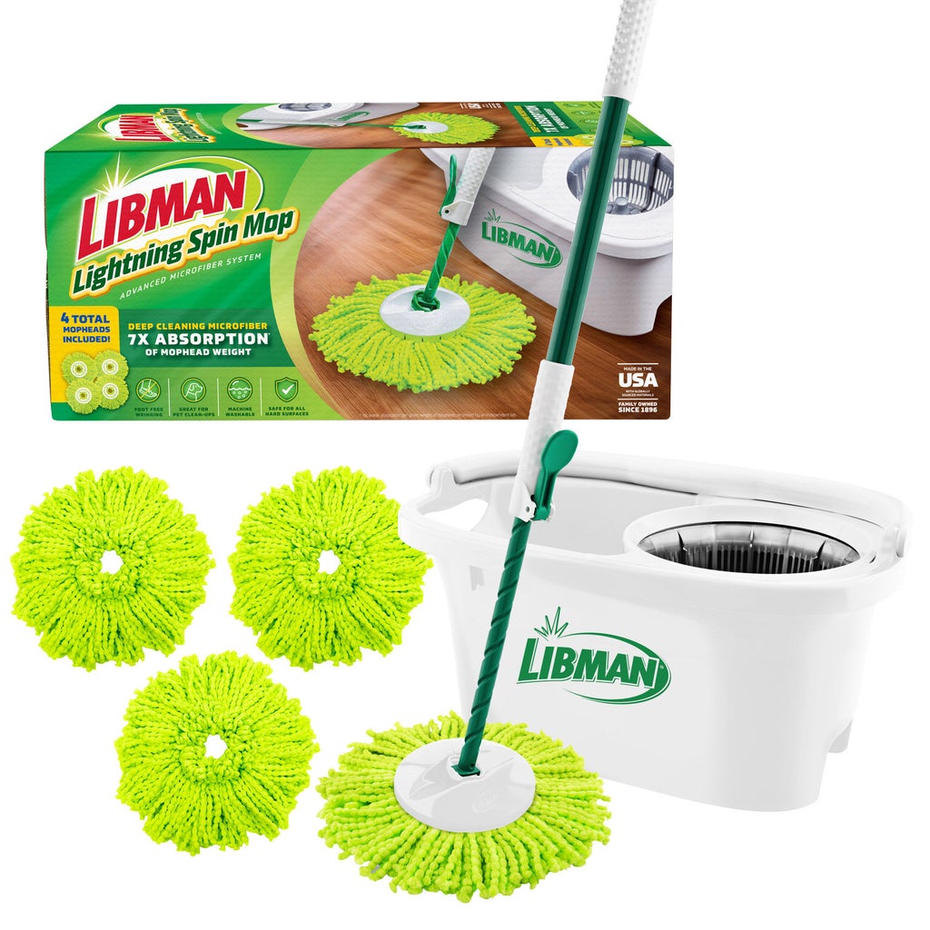 Libman Lightning Spin Mop System with 3 Refills | Costco
