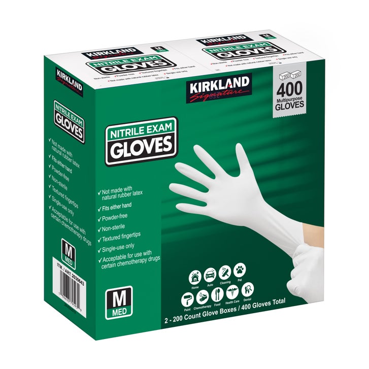 Kirkland Signature Nitrile Exam Gloves, 400-count, Size Medium