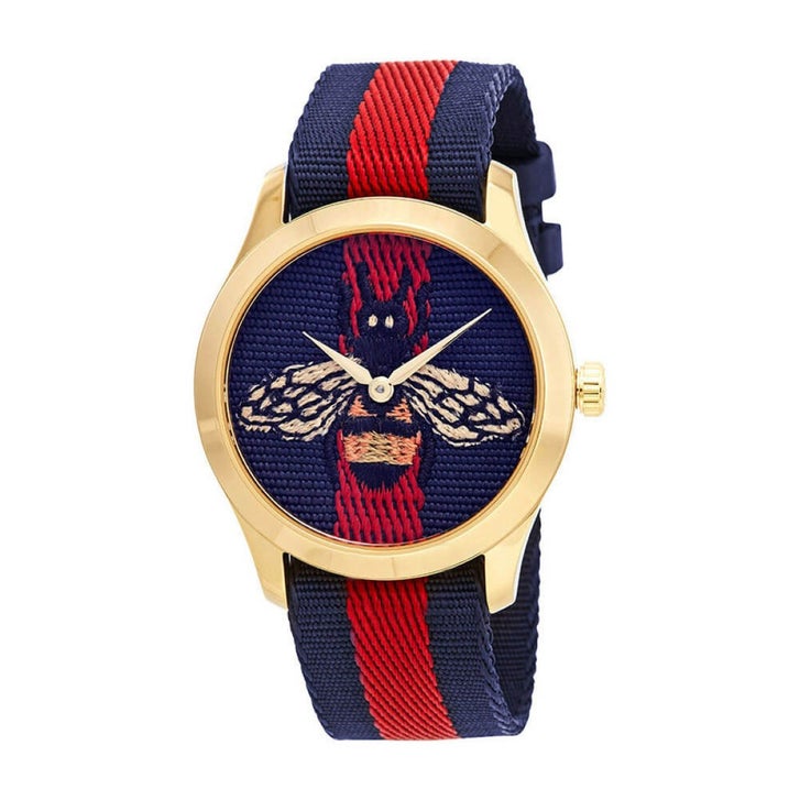 Gucci Le Marché Des Merveilles Bee Motif Dial Ladies Quartz Watch 