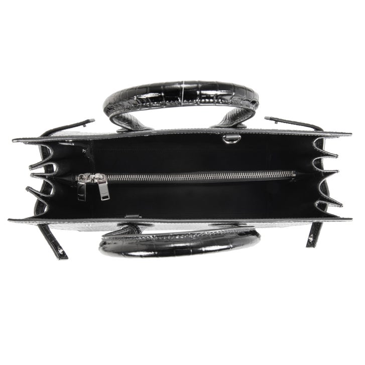 YSL Emb Croc Sac De Jour Shiny, Black | Costco