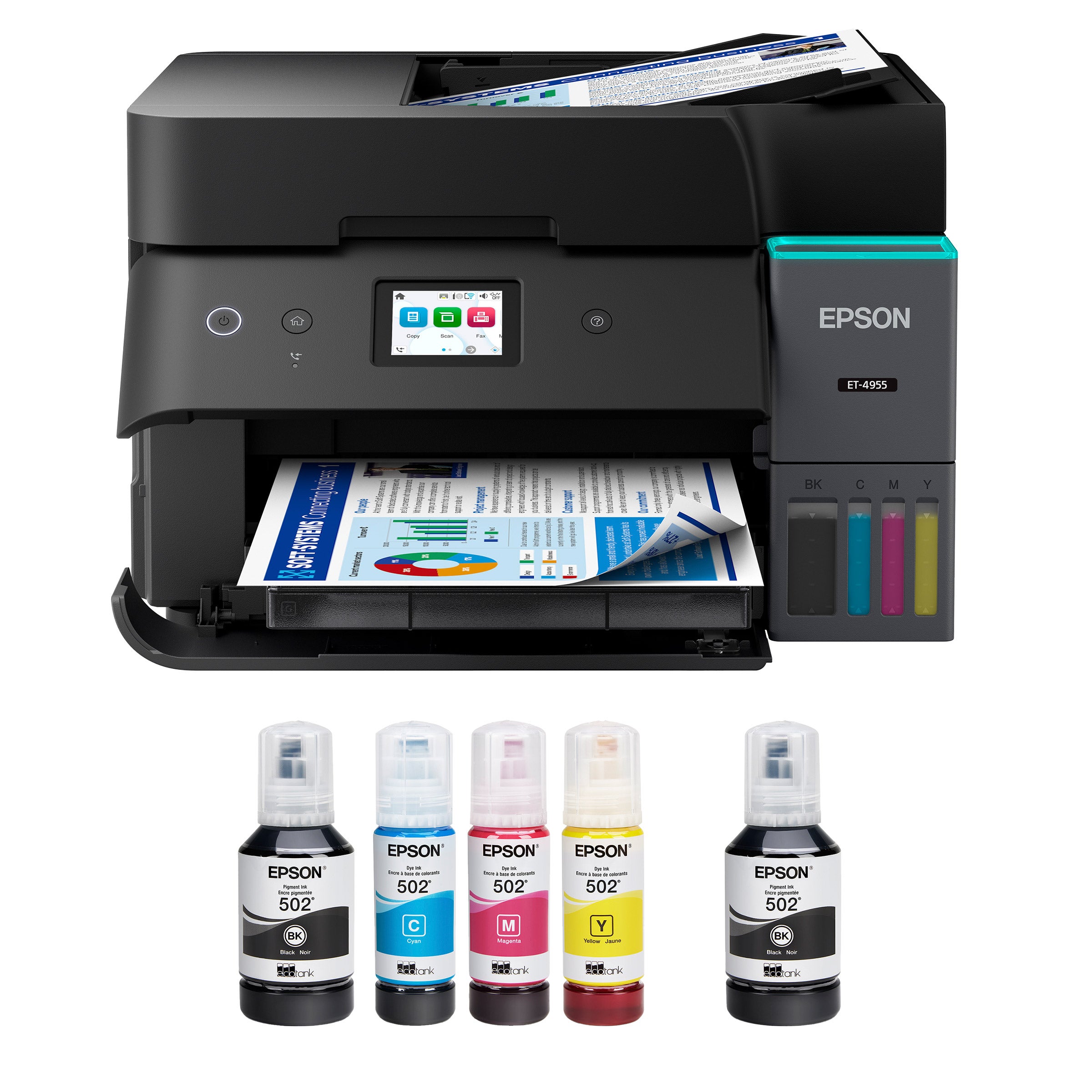 Epson EcoTank ET-4955 Wireless All-in-One Color Supertank Printer