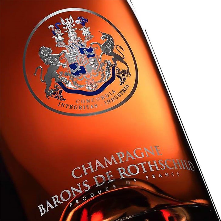 Barons de Rothschild Brut Rose Champagne 750 ml, 2-pack CA ONLY