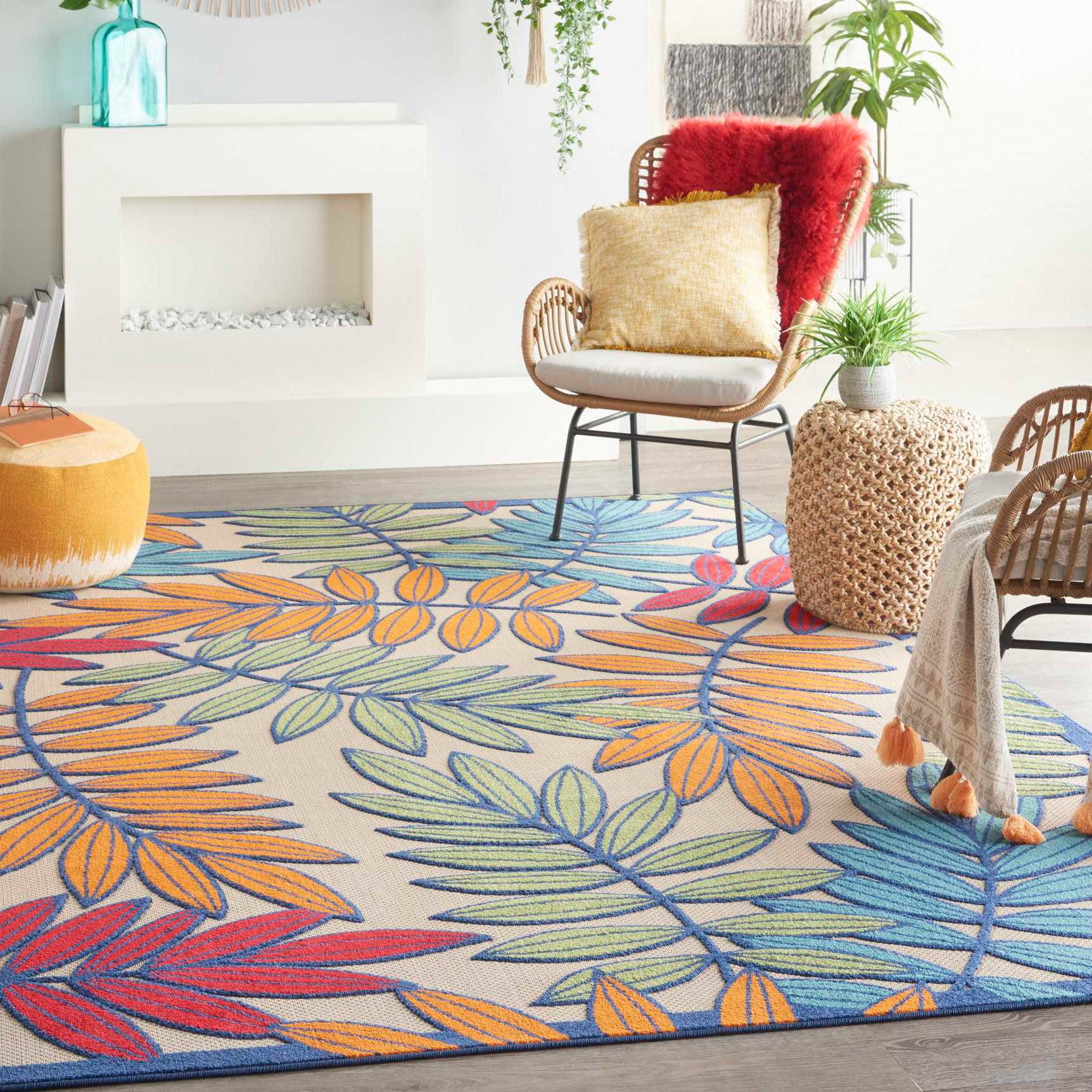Veranda Indoor-Outdoor Area Rug or Runner, Oasis | Costco