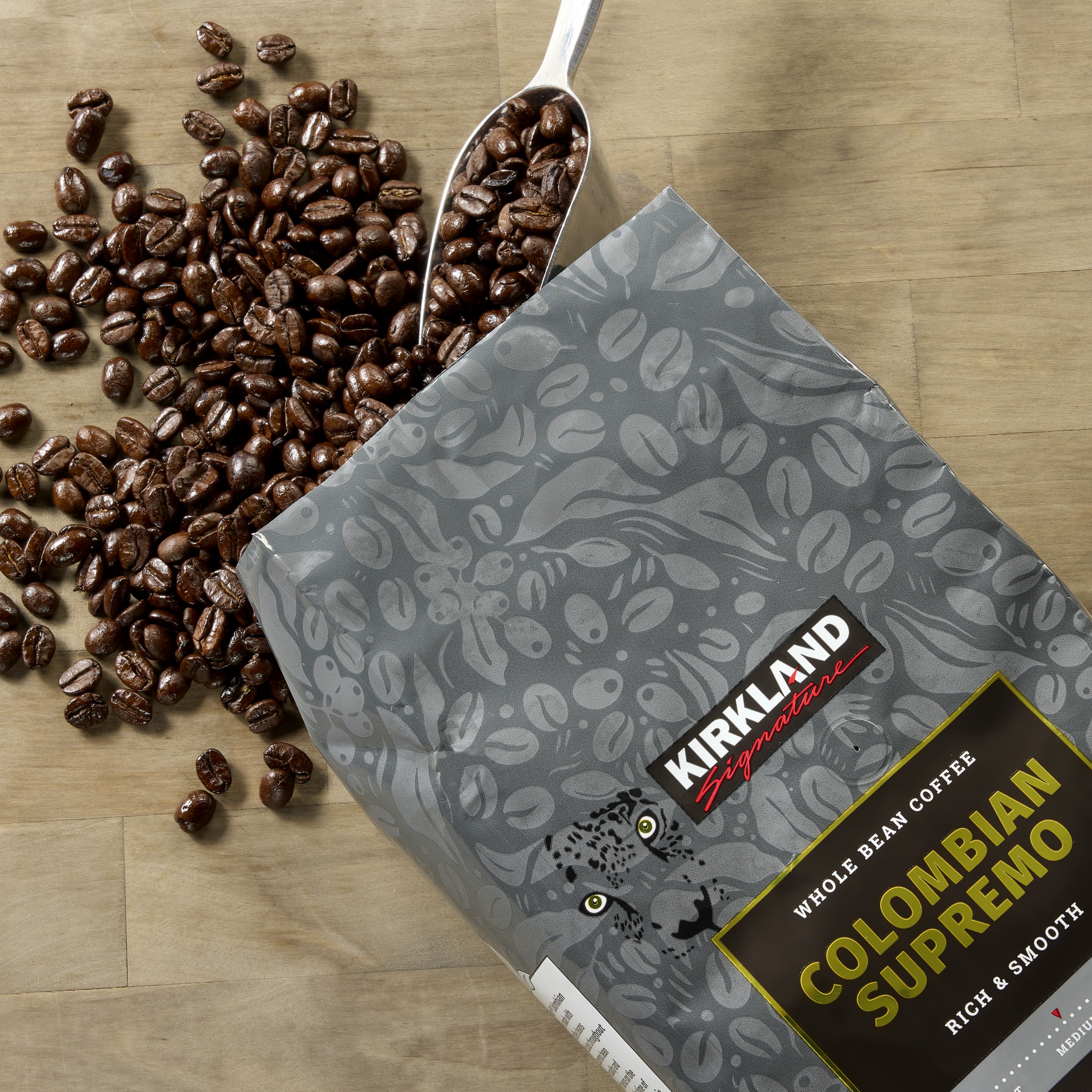 Kirkland Signature Colombian Supremo Whole Bean Coffee, Medium