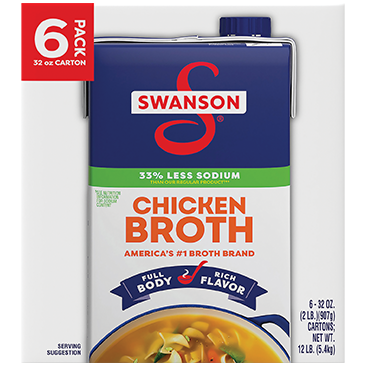 Swanson Less Sodium Chicken Broth