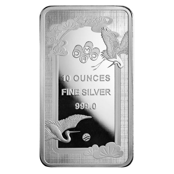 10 oz Silver PAMP Good Luck Crane (New in Assay) | Costco