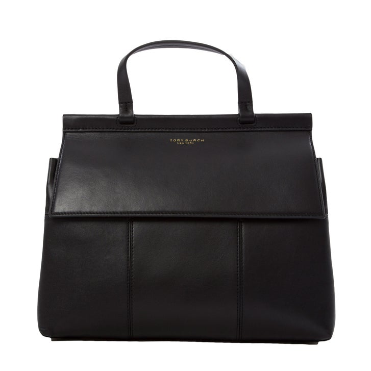 【美品】TORY BURCH レザー 2way バッグ BLOCK-T Tory Burch Block-T Satchel Bag, Black | Costco