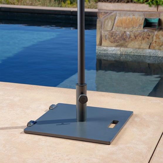 heavy duty commercial patio umbrella base US Weight 120lb Capacity Fillable Free Standing Black Set up this free Best Patio Umbrellas For Wind