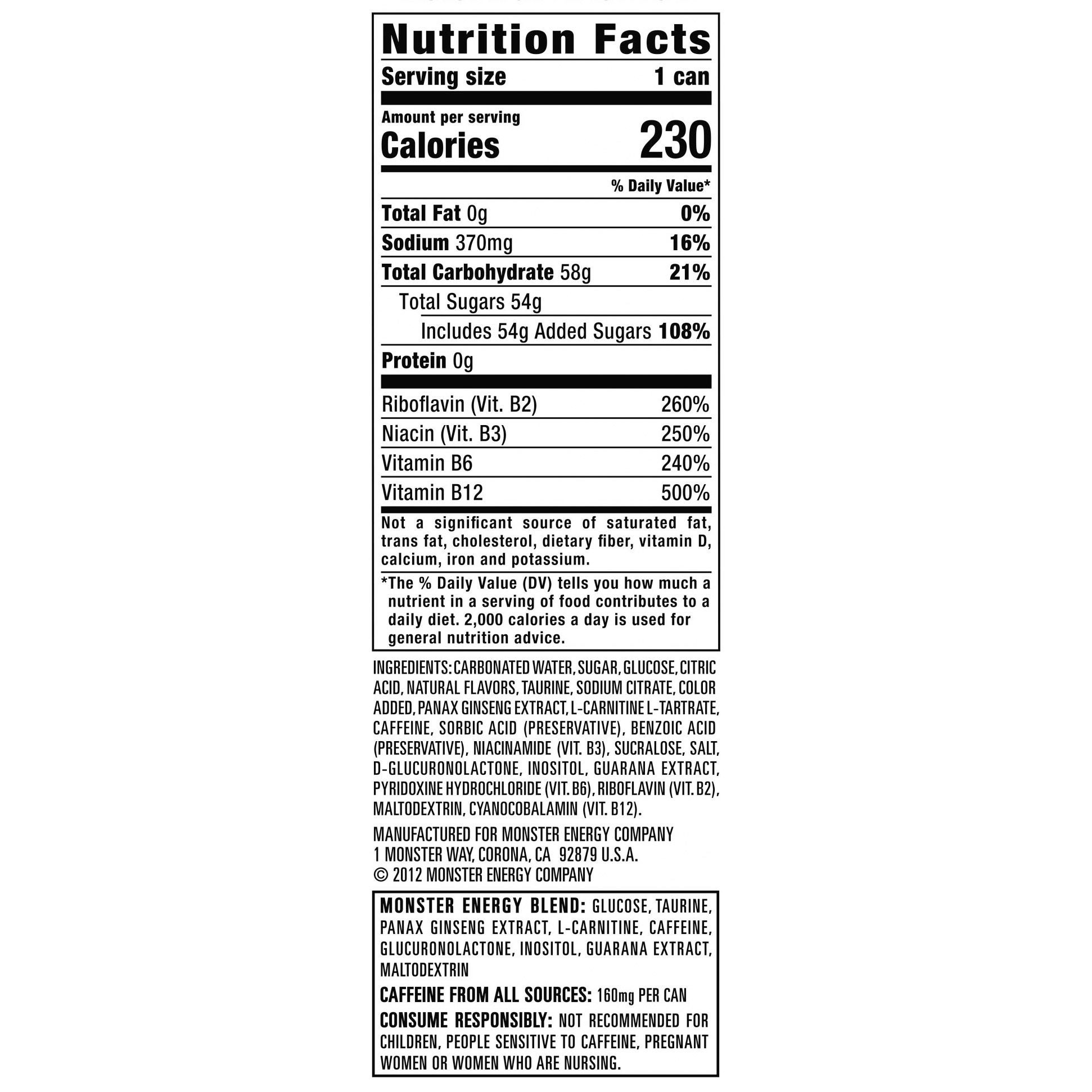Monster Energy Drink, Original, 16 fl oz, 24 ct | Costco Monster Energy Drink, Original, 16 fl oz, 24 ct | Costco