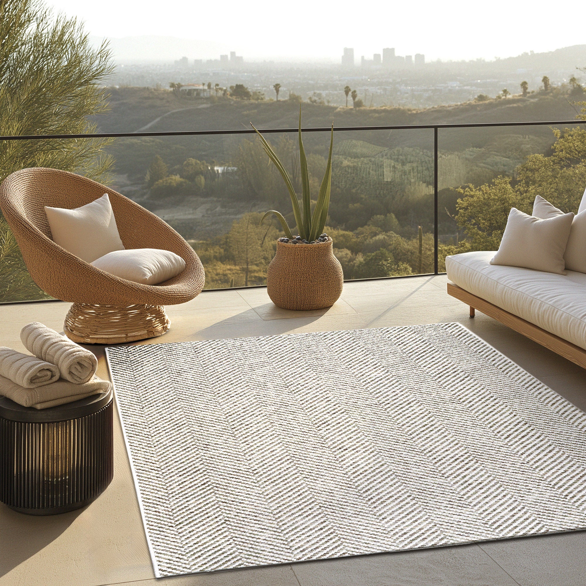 Ravenna Indoor/Outdoor Rug, Aden | Costco