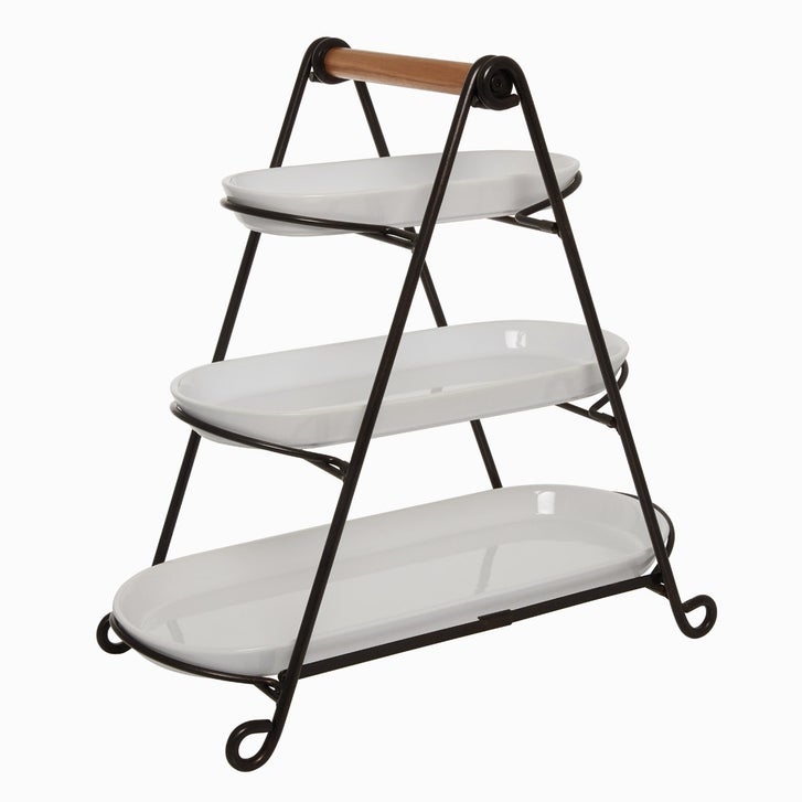 Gourmet Basics by Mikasa 3-Tier Oval Server | Costco