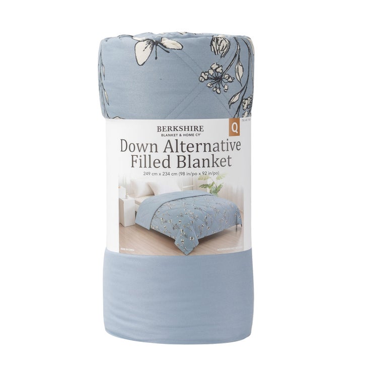Herringbone Microfiber Down Alternative Blanket | Costco