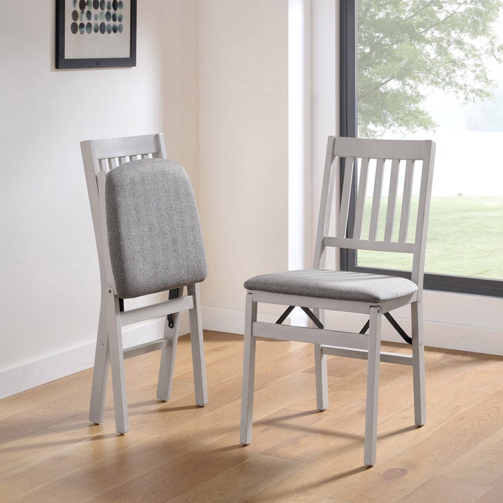 Stakmore Wood Upholstered Folding Chair, 2-pack | Costco