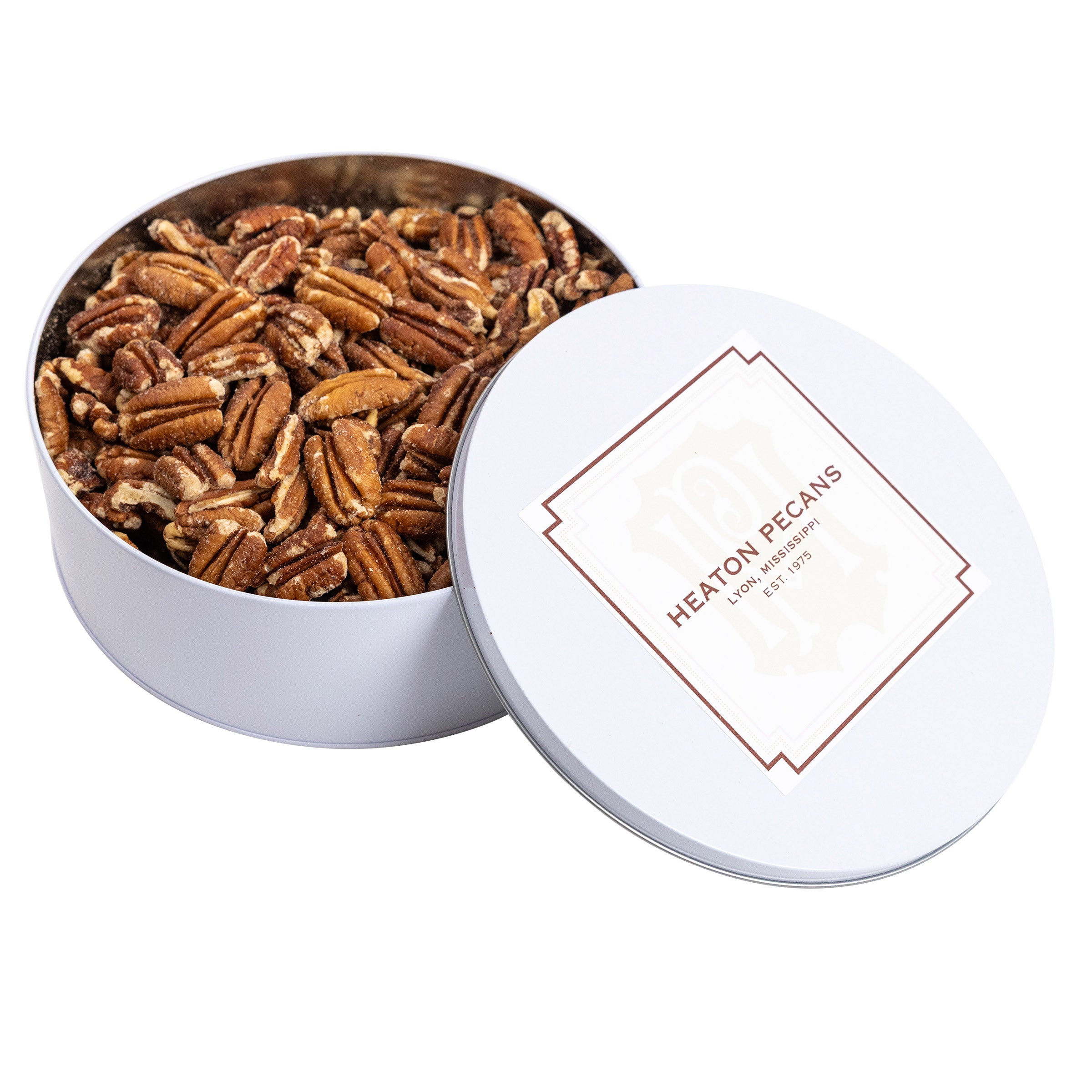 Heaton Pecans Roasted & Salted Pecans Tin 2.5 lbs