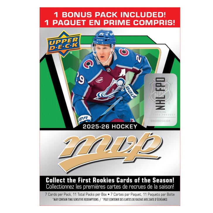 Upper Deck 2025-26 Hockey MVP Blaster Box, 3-pack | Costco
