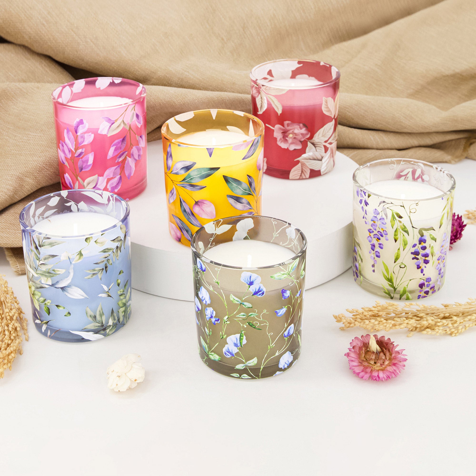 SIMPLE INDULGENT MINI 7OZ CANDLES 6 PACK