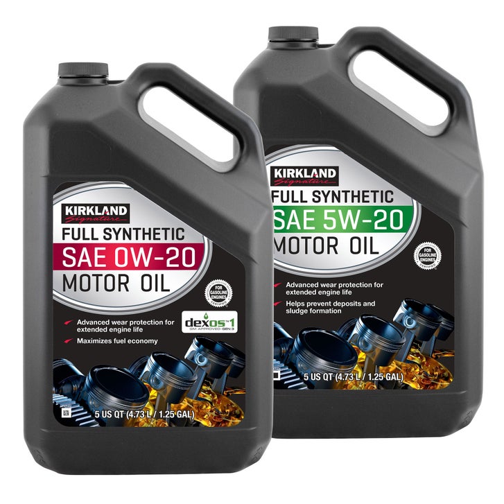 Kirkland Signature 5-Quart 0W20 & 5W20 Full Synthetic Motor Oil, 4