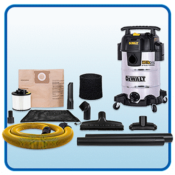 DeWalt 8-Gallon 4 HP Stealthsonic Quiet Stainless Steel Wet Dry Vacuum