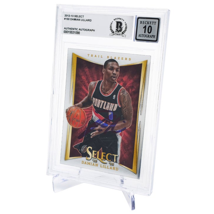 NBA Damian Lillard 12-13 Select RC ルーキー Damian Lillard Autographed 2012-13 Panini Select Rookie Card #150