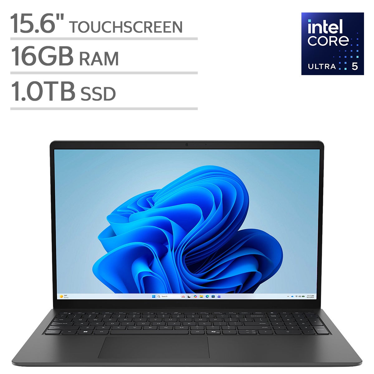 Dell 15.6" Touchscreen Laptop — Intel Core Ultra 5 Series 2 Processor