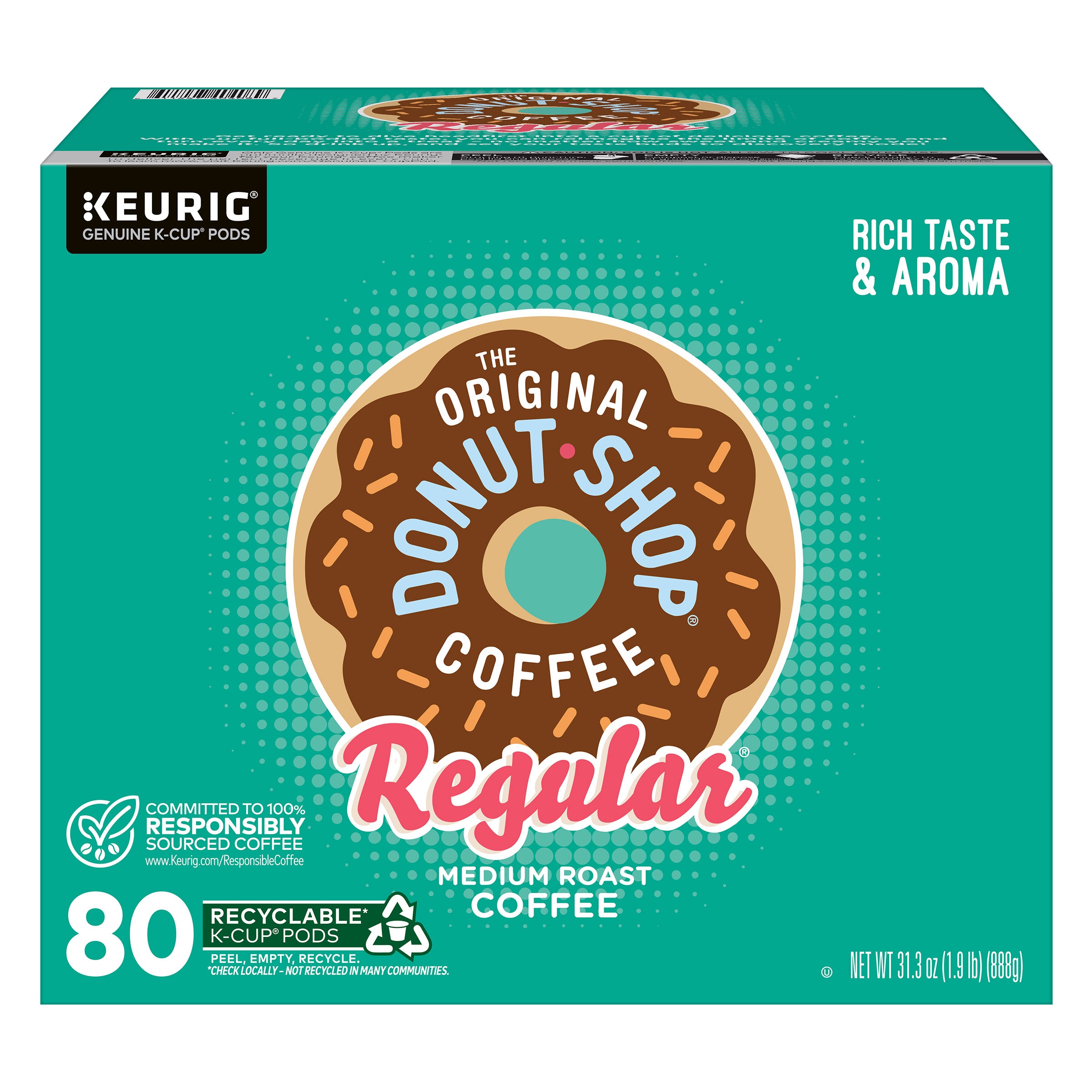 The Original Donut Shop Coffee K-Cup Pod, 80-count | Costco