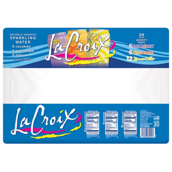 La Croix Sparkling Water, Tangerine, Limoncello and Black Razz