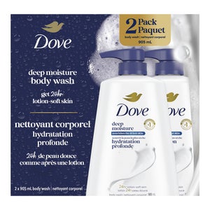 Dove Deep Moisture Body Wash, 2 x 905 mL