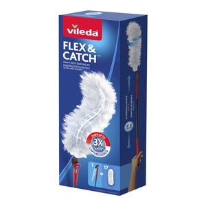Vileda Flex And Catch Heavy Duty Dusting Kit With 17 Refills