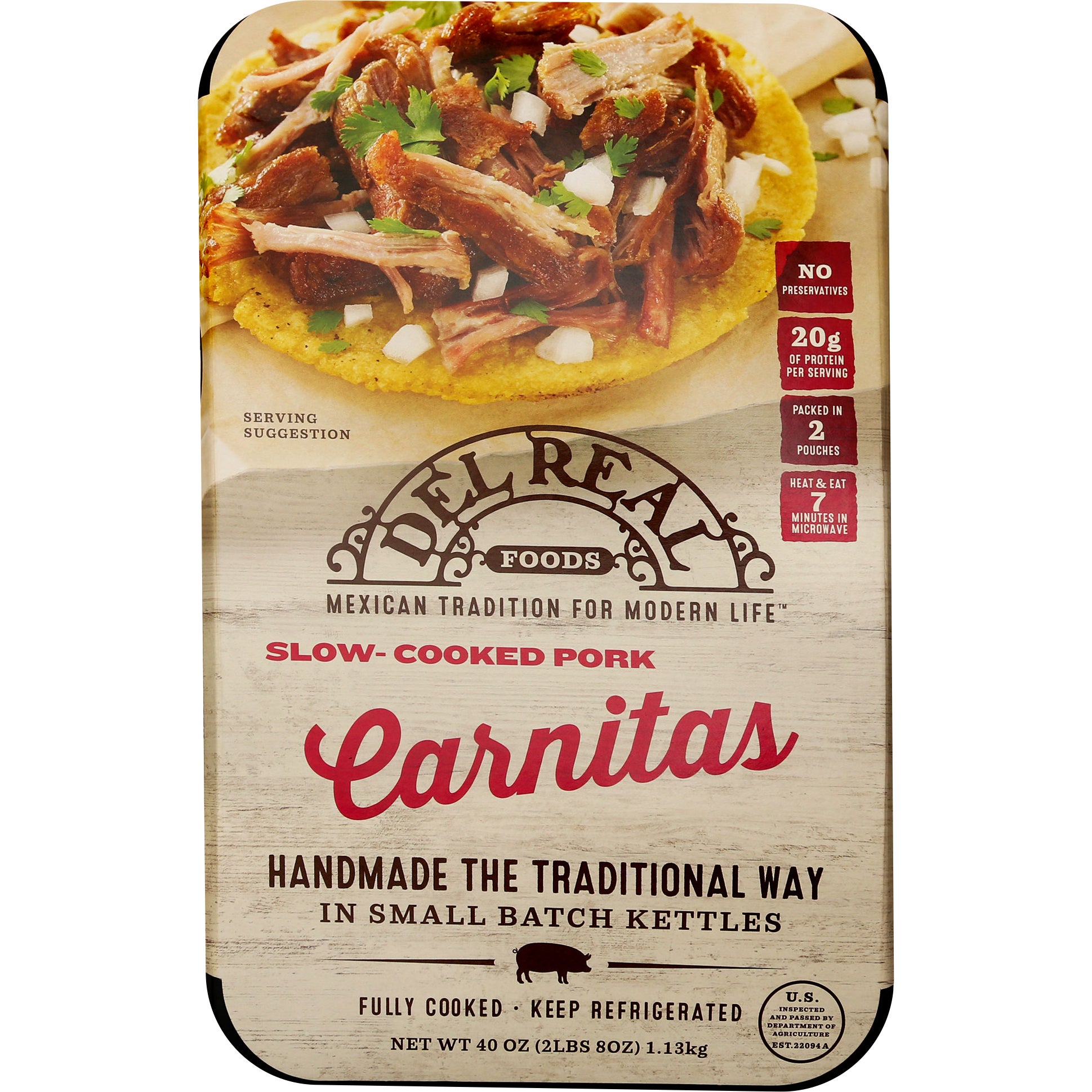 Del Real Foods Carnitas, 40 oz | Costco Del Real Foods Carnitas, 40 oz | Costco