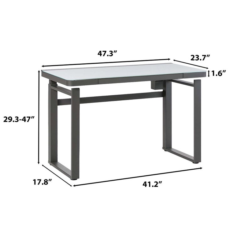 Tresanti Aurora 47” Adjustable Height Desk with LED Lighting | Costco