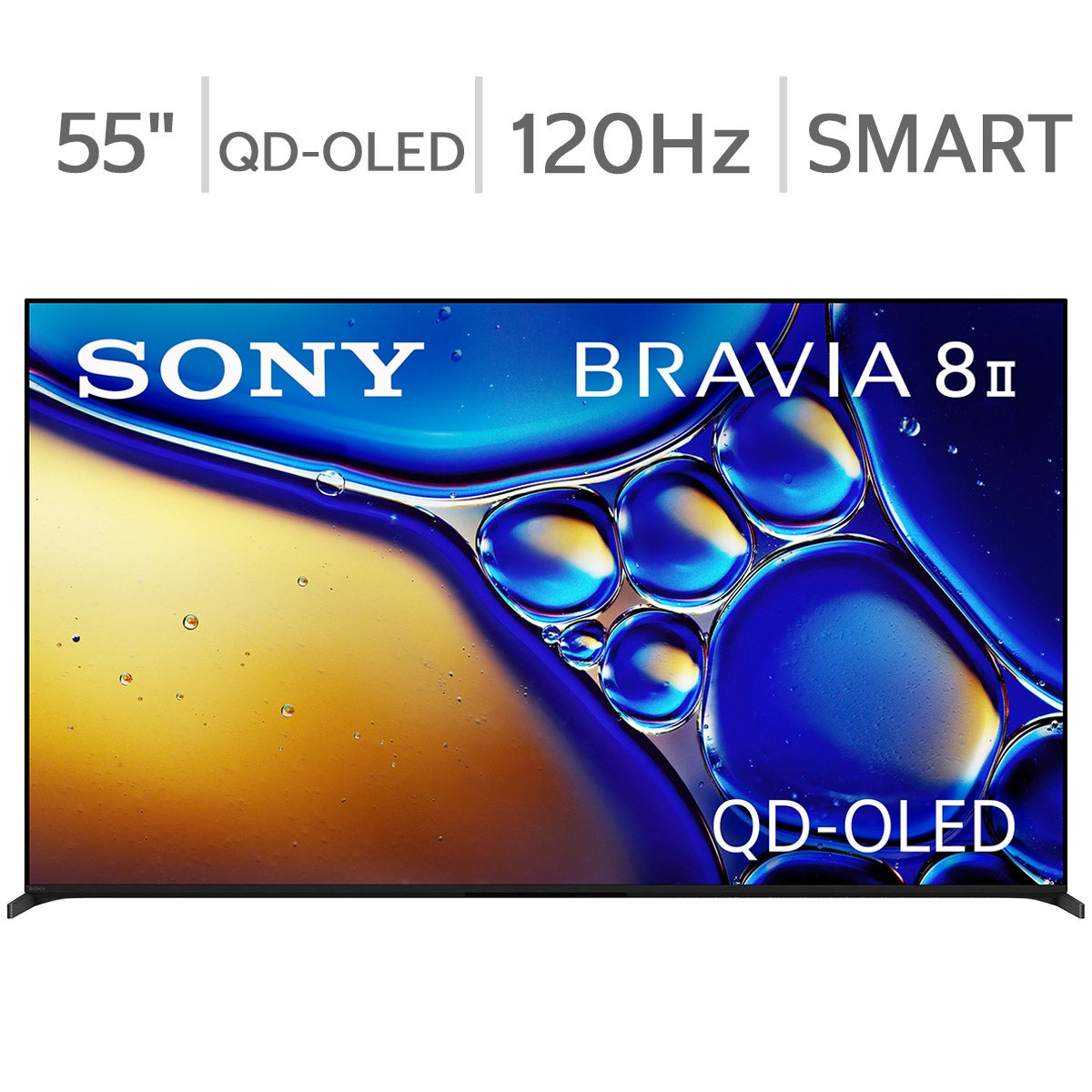 Sony 55" Class - BRAVIA 8 II Series - 4K UHD QD-OLED Smart TV - Allstate 3-Year Protection Plan Bundle Included for 5 Years of Total Coverage*