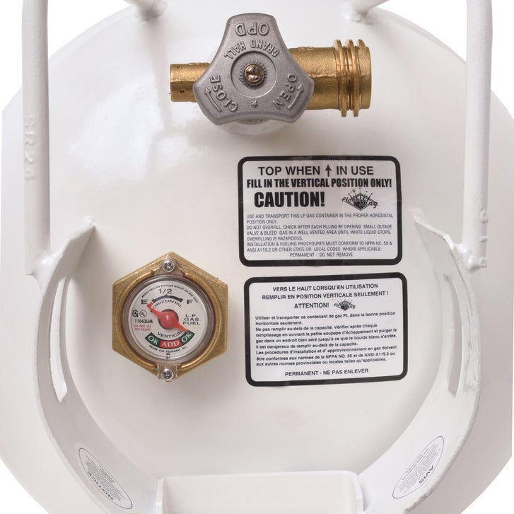 Flame King 20 lb Empty Steel Horizontal Propane Tank with OPD Valve ...
