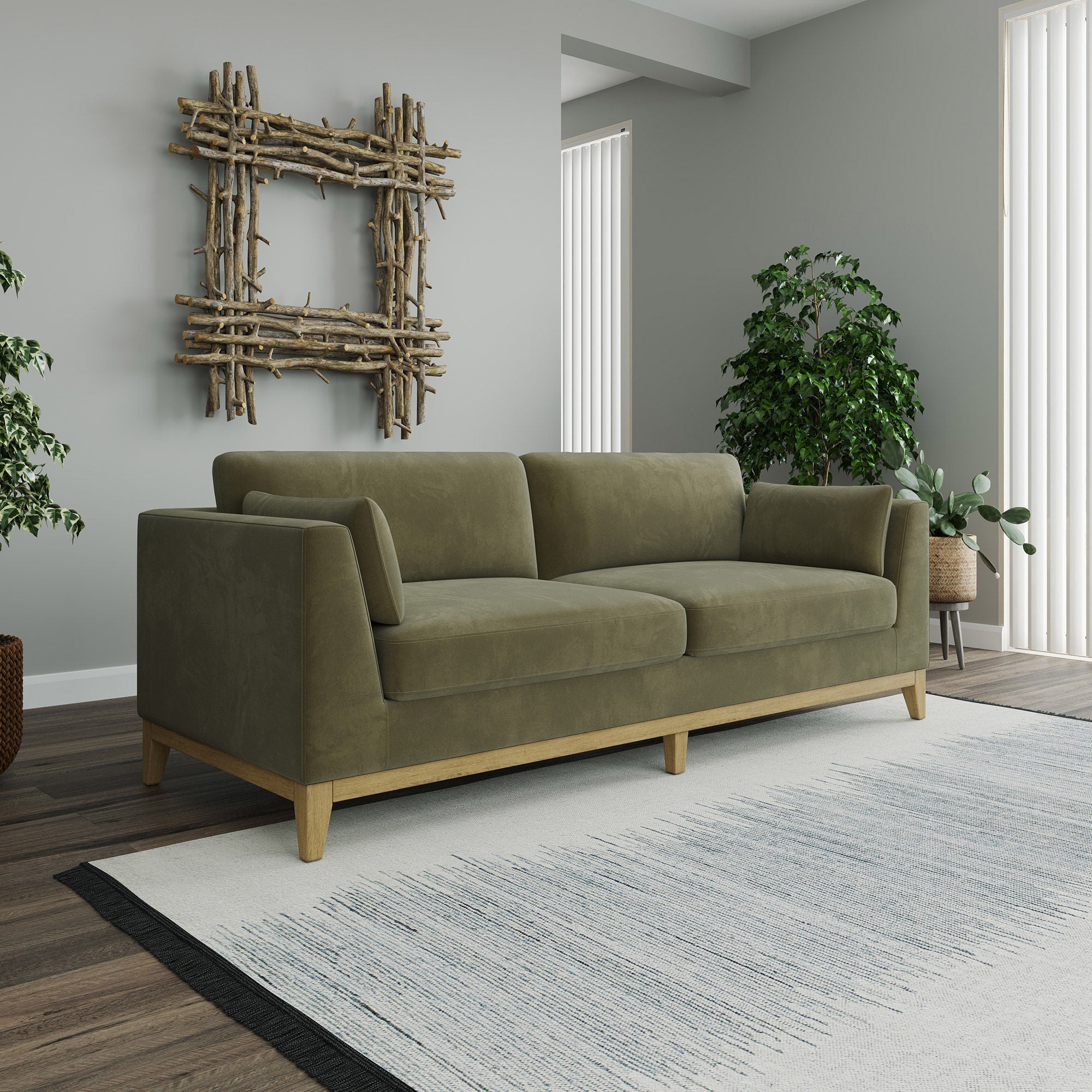 Thomasville Mokena Fabric Stationary Sofa with Storage | Costco