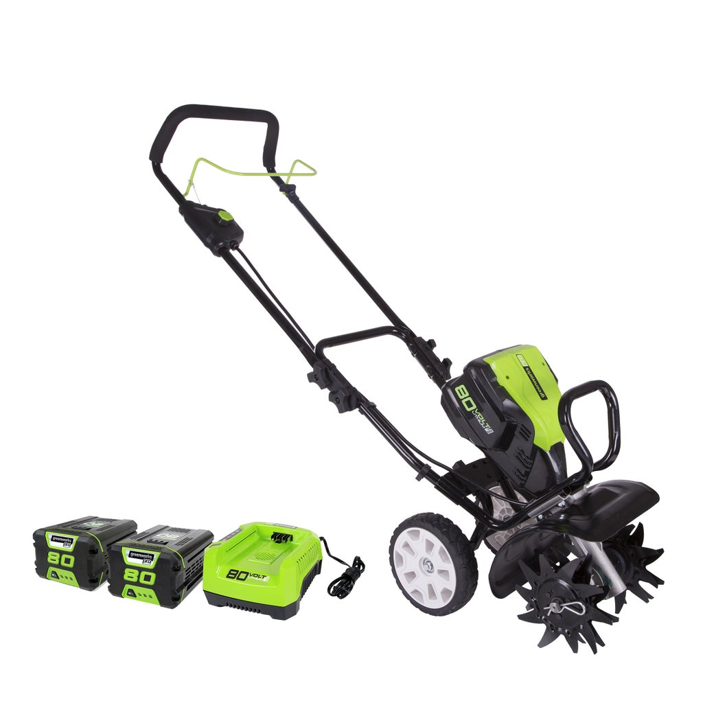 Greenworks 80V Cultivator with Two 2AH Batteries & Charger | Costco Greenworks 80V Cultivator with Two 2AH Batteries & Charger | Costco