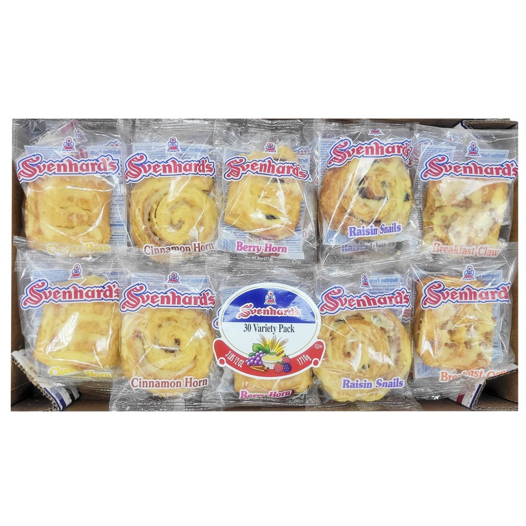 Svenhard's Danish, Variety Pack, 30 ct | Costco