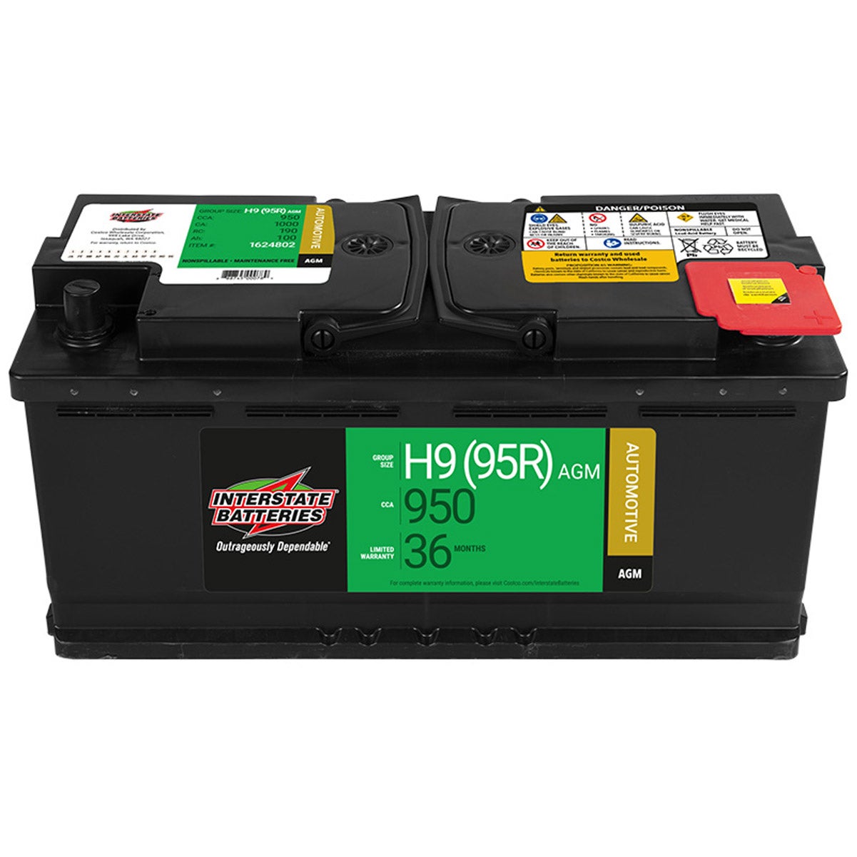 T−FAL KO6208JP Interstate Batteries Automotive AGM Battery | Costco