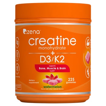 Zena Creatine Monohydrate + D3/K2 Gummies, Watermelon, 225 ct | Costco