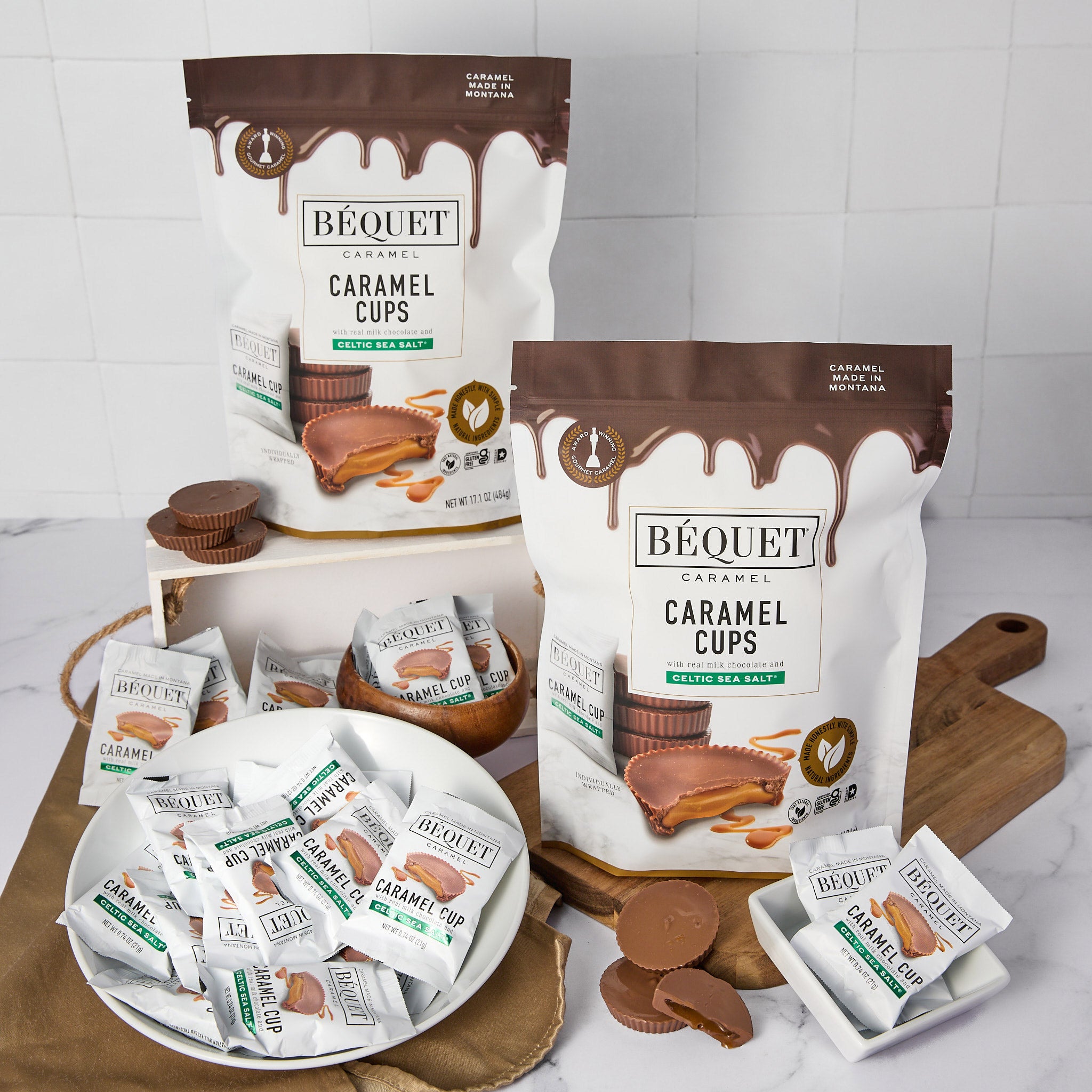 Béquet Chocolate Caramel Cups 17.1 oz., 2-pack | Costco