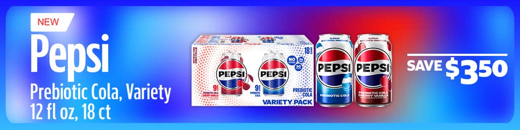 Pepsi Prebiotic Cola, Variety, 12 fl oz, 18 ct