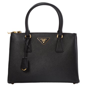 Prada Galleria Saffiano Leather Bag, Black | Costco