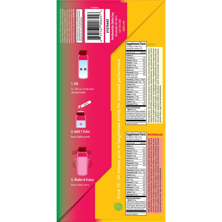 Zipfizz Vitamin Energy Hydration Drink Mix, Limited Edition
