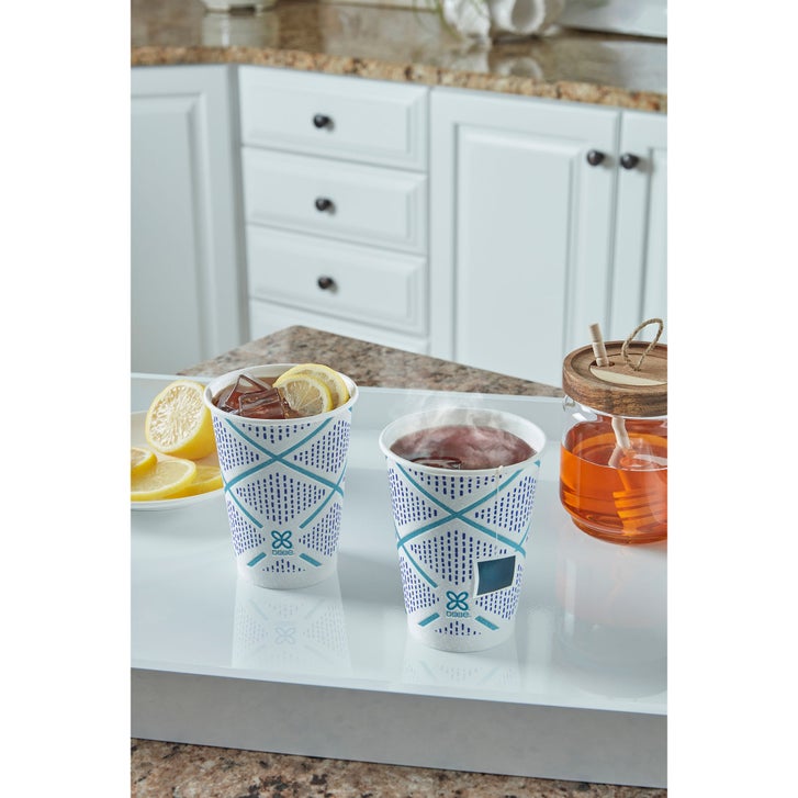 Dixie To Go Insulated Paper Hot or Cold Cup, Coffee Haze, 12 oz