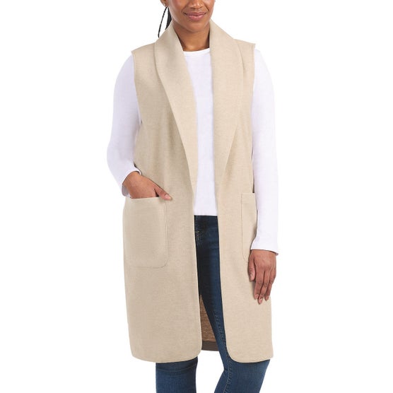 Hilary Radley Ladies' Faux Wool Vest | Costco